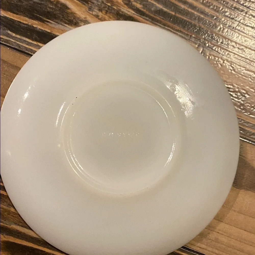 Vintage Hazel Atlas Platonite Milky White Saucer